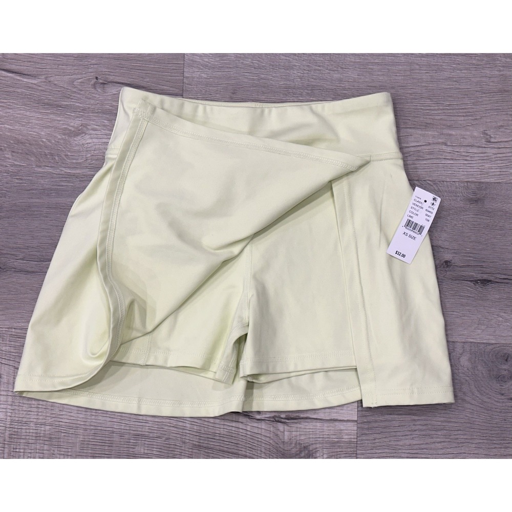 PAC 1980 Athletic Active Mini Tennis Skort Lime Color Size XS Soft NEW READ - Picture 2 of 7